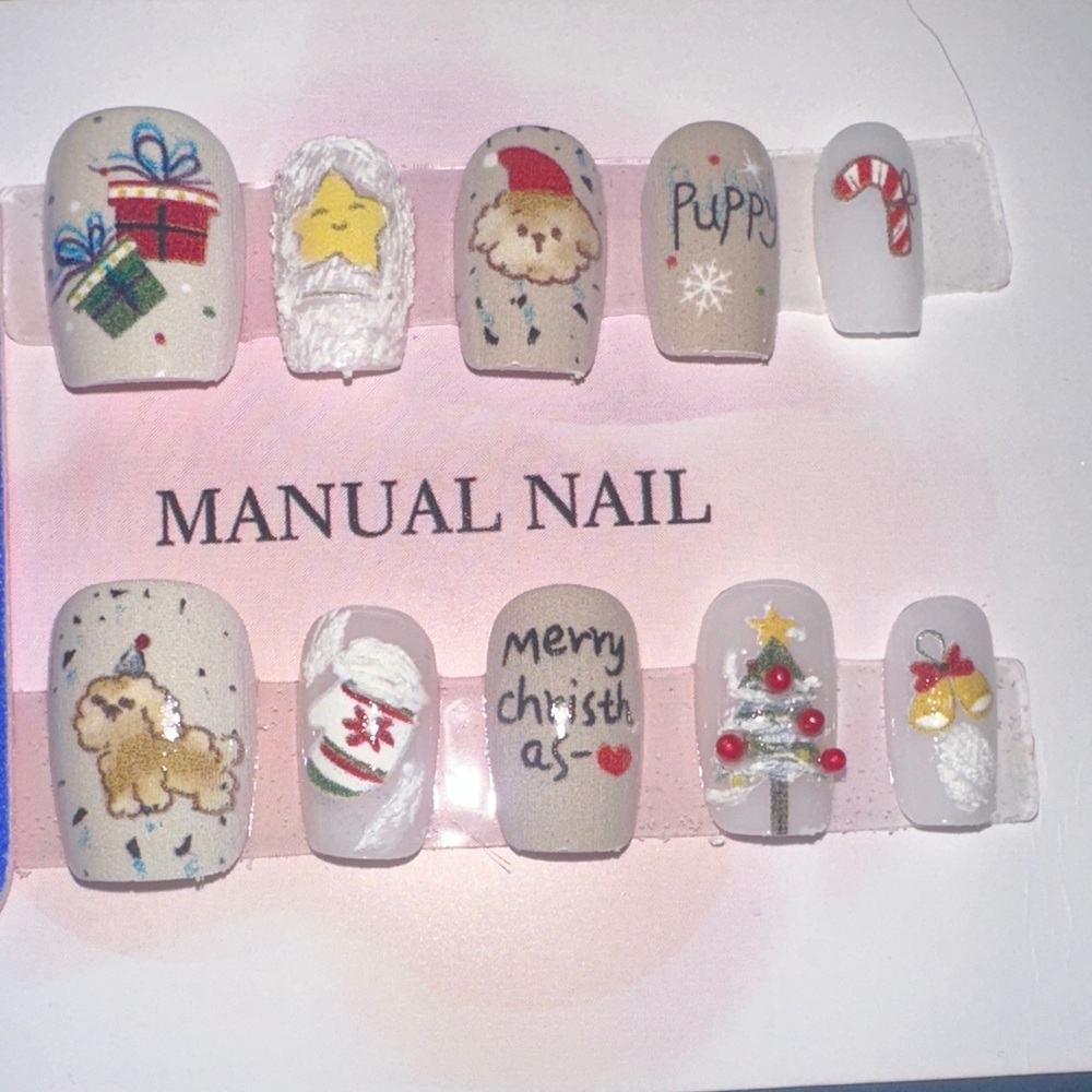Festive Holiday Nail Art Set